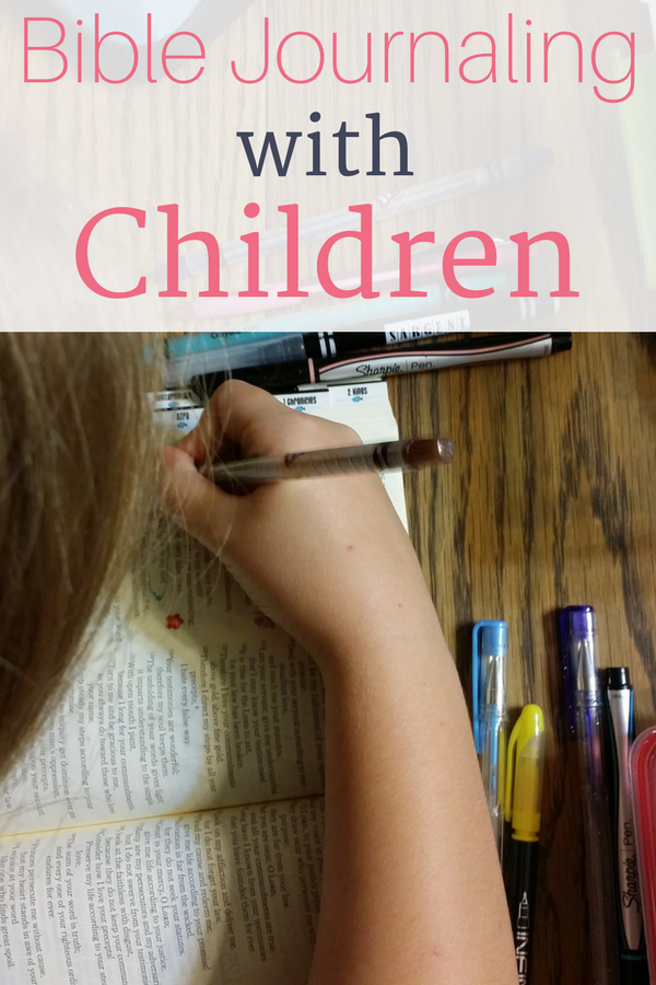 Ideas and Tips for Bible Journaling with children.