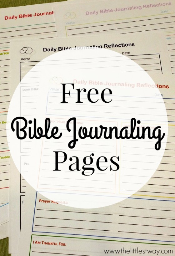 Free Bible Journaling Printables • Good Enough Catholic