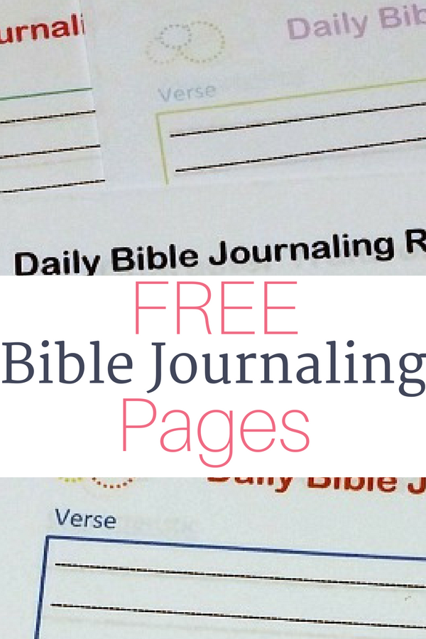If you're looking for Free Bible Journaling Printable Pages here they are!They come in multiple color designs and combinations.