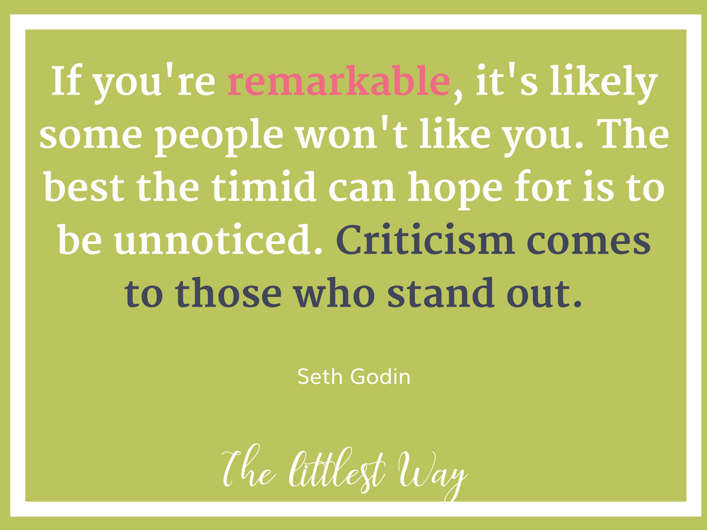 Seth Godin quote The Littlest Way Daybook post.