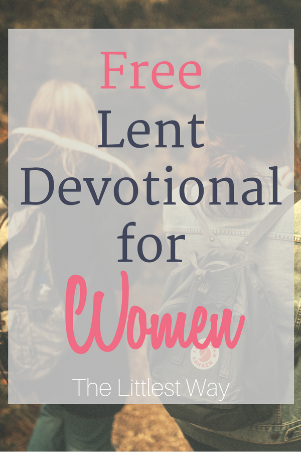 Free Devotions for Lent index page on The Littlest Way.