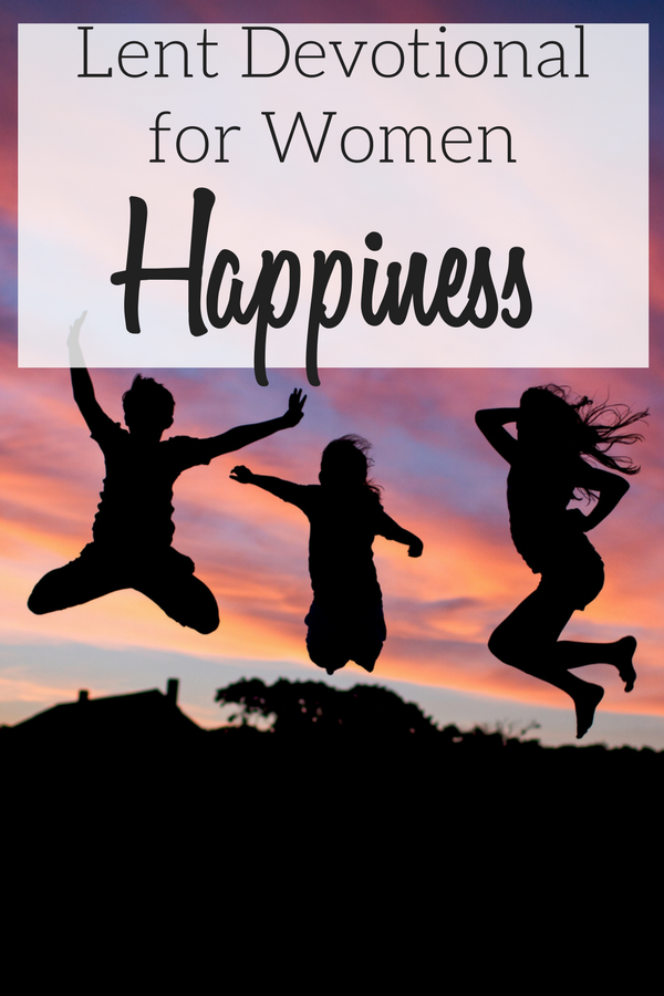 Children jumping to represent happiness, the focus of this Lent Devotional for Women.