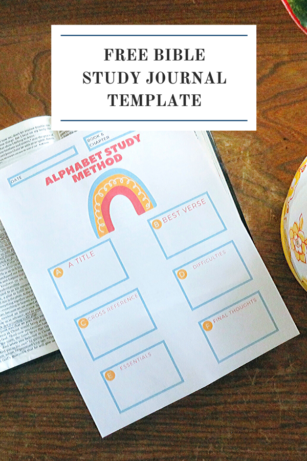 Bible Study Journal Template: Alphabet Method • Jenny Hausher