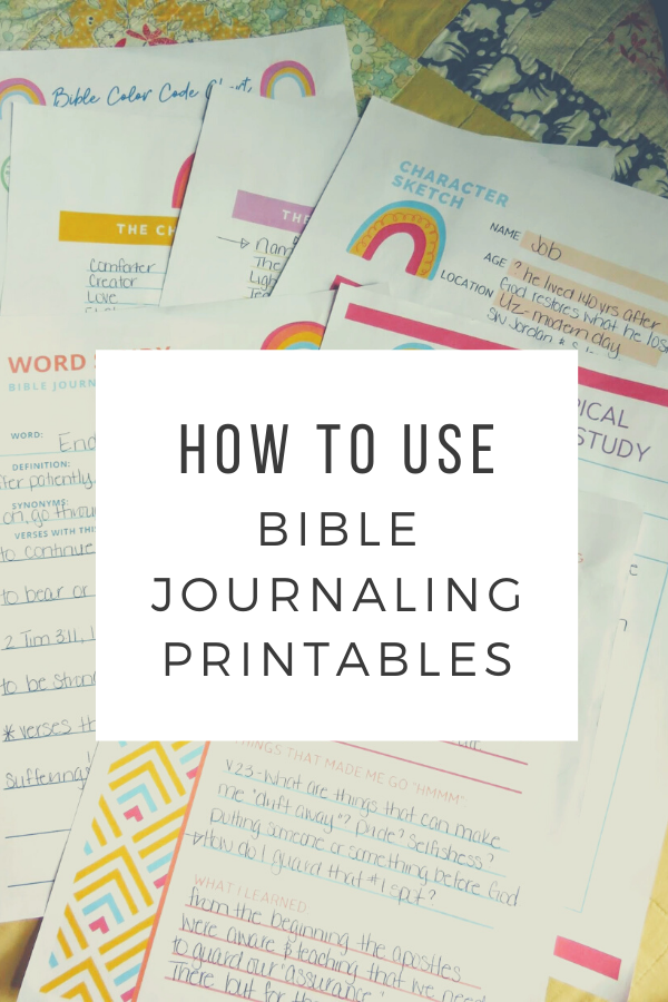 Huge List of Free Bible Journaling Printables 