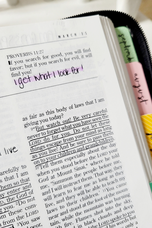 Highlighted Catholic Bible Study Verse